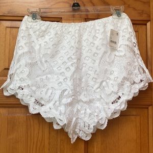 NWT Free People Adella Lace Shorts